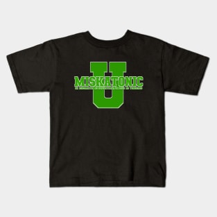 Miskatonic University Varsity (Green Logo) Kids T-Shirt